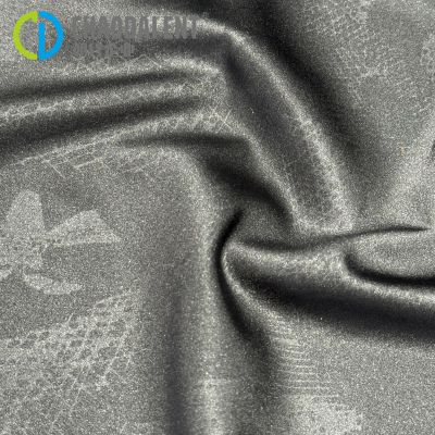 GRS 30D satin 3D Printing 100%RPET Recycled Polyester Pongee fabric for Down jacket lining