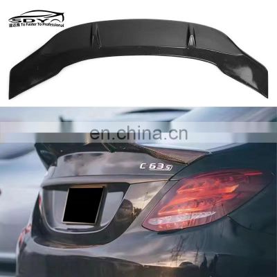 W205 C Class 4 Door R Style Rear Spoiler Wing Auto Carbon Fiber Spoiler For Mercedes Benz W205 C Class C63 C43