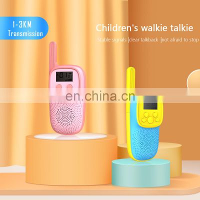 CE ROHS PSE KC Certificated Children Rechargeable Walkie Talkie Two Way Radio 3km For kids Camping Children Gift