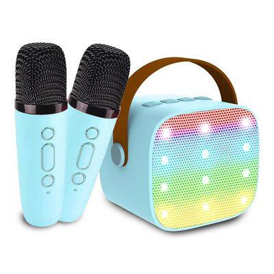 Led mini prunus  karaoke mixer microphone wireless portable karaoke machine for adults kids girls