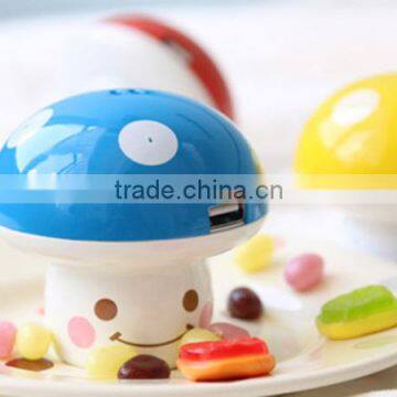 High capacity10400mAh mushroom power bank phone charger