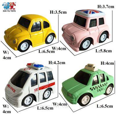 XINYU 12 Models Of Metal Car Toys Pullback 1:64 Scale Cartoon Diecast Car photo-5