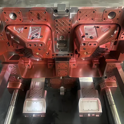 Custom Plastic Injection Mold for Automotive Rearview Housing Family Mold 1+1 Multi Cavity photo-2