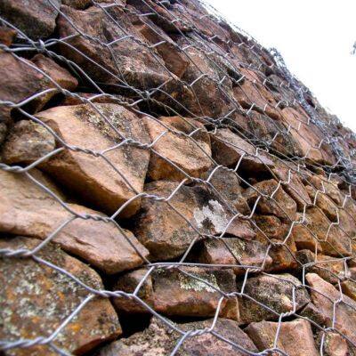 Wholesale Galvanized Hexagon Mesh Gabion Basket PVC Coating Gabion Box  for River Bank