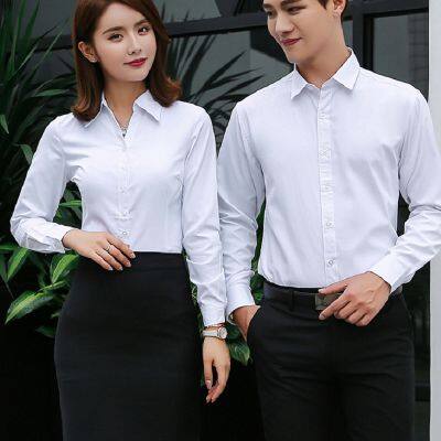 Chemise à manches longues, vêtements de travail, chemise à manches courtes, costume d'affaires sur mesure photo-5