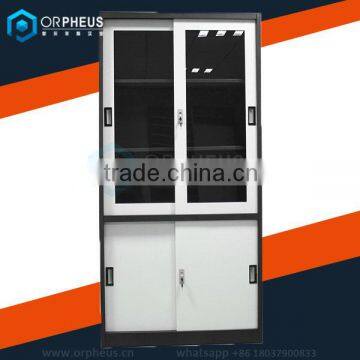 High Density Steel Filing Cabinet Powder Coated Sliding Door Metal File Cabinet A3 Folders Storage Cupboard
