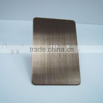 rose gold hairline stainless steel plate