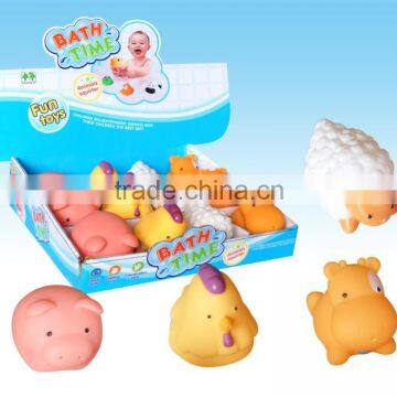 custom made fish bath toy with voice , promotional plastic soft pvc baby bath toy