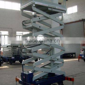 6m 300kg Excellent Quality Four Wheel Mobile Scissor Lift Platform photo-3
