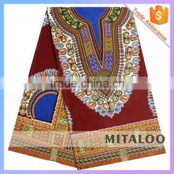 Mitaloo Nice Printed African Real Wax Fabrics For Clothes Cotton Fabric MH3048