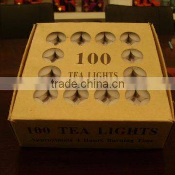 Promotional decorative tealight candle