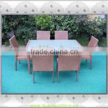 garden rattan table set