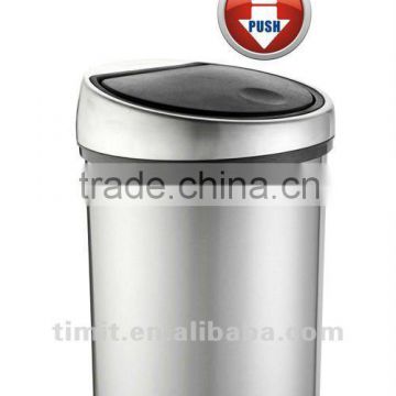 Superior Quality Stainless Steel SS and PP Inner Cover Round with Mirror Poloshing Recycling Bin