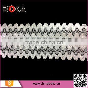 Offwhite Width 4cm Elastic Stretch With Holes Lace Factory Direct Sales Trimming Lace