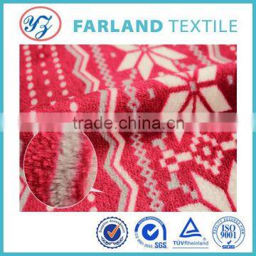 China Textile Knitted Printed Flannel Fleece Blanket Fabric for Art Quilt Pillow Fabric photo-3