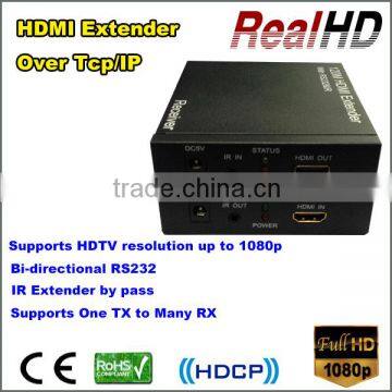 2016 Highest Quality 120m HDMI Extender by cat5e/6 with Remoter