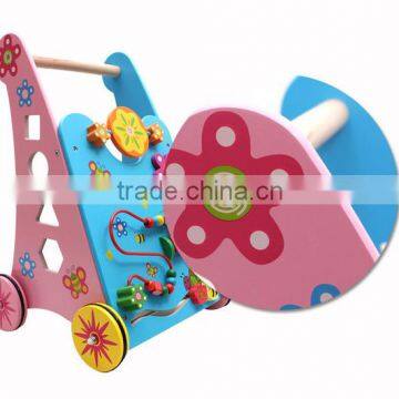 2015 toldder wood push toys,wooden pram toy