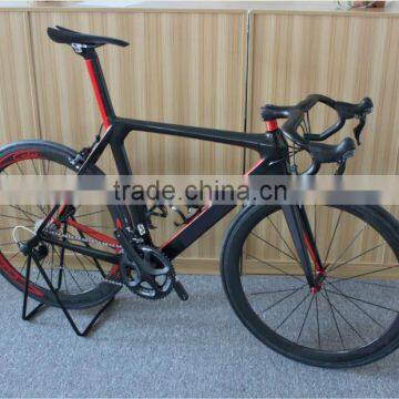 Carbon complete road bike Full carbon bikes Aero dynamic frame 50mm clincher wheels MC053