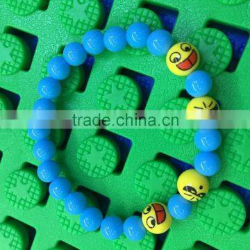 2016 Wholesale Smiley Face blue Emoji bracelet,Cheap Good quality Emoji bracelet,Factory Direct Sale Soft Toys Emoji bracelet