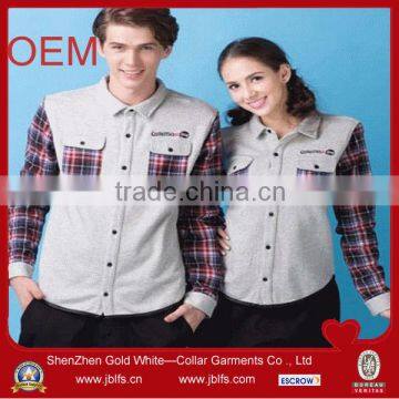 couple lattice polo shirts