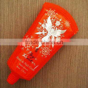 Customized 80ml plastic cosmetic tube with special sealing