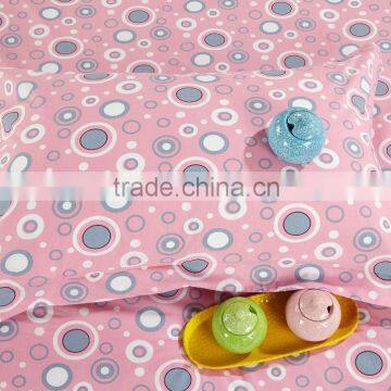 50% Cotton 50% Polyester 180TC Pigment Printing Pink Round Design for Bedding Set