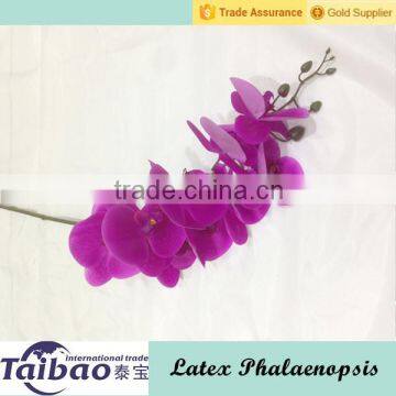 Real touchlong stem PU material phalaenopsis type wholesale orchid flowers