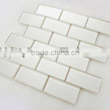 50x100 offset brick/ 12''x12'' opal gloss metallic mosaic(MTM2)