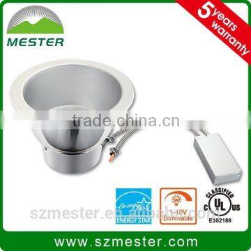 8" Recessed led ceiling downlight 25w UL & energy star ultra light down jacket
