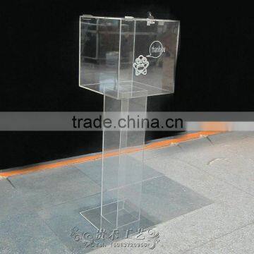 2016 Transparent Standing Donation Boxes for Sale photo-2