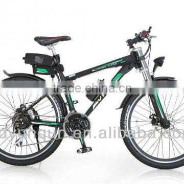 E-bike/electric mountain cycle/bike with lithium battery and gear motor /YQ-M2603A
