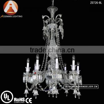 8 Light Baccarat Crystal Chandelier Long Version