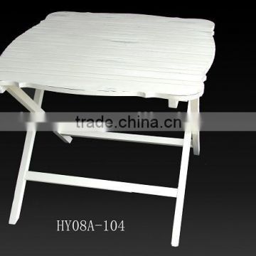 French style classic foldable wood outside table