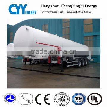 5-50m3 ASME TPED Cryogenic Liquid Semi-Trailer for Liquid Gases Food