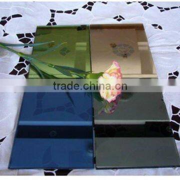 5mm Dark blue Reflective Glass/building glass/tinted reflective glass