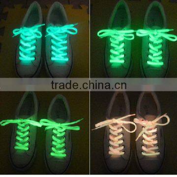 2014 high quality fashion design Glow in the dark shoelace