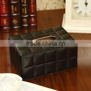 leather facial tissue box