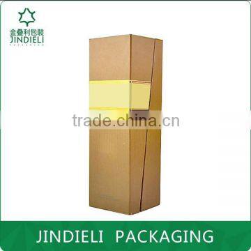 customized paper wine box packaging with satin inside