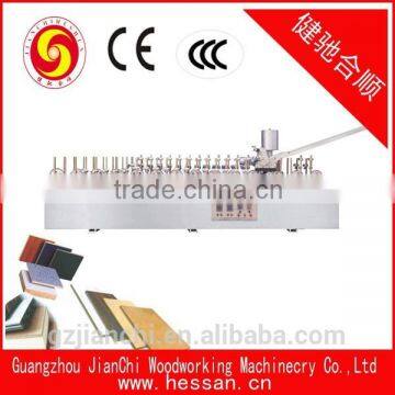 PVC hot melt glue veneer profile wrapping machine