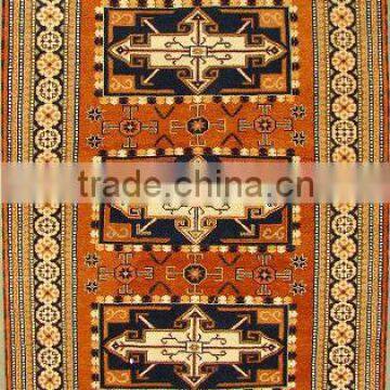 4 Black Rust Kazak Carpets made with fine Handspun wool