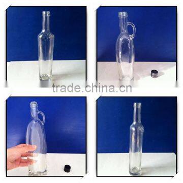 Clear glass olive oil bottles dahua production DH498