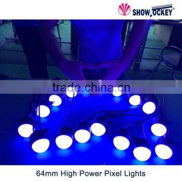 Programmable light 64mm 12V dmx KTV rgb led pixels