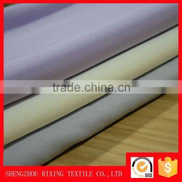 Woven plain double deck 4-way stretich fabric cheap spandex polyester fabric