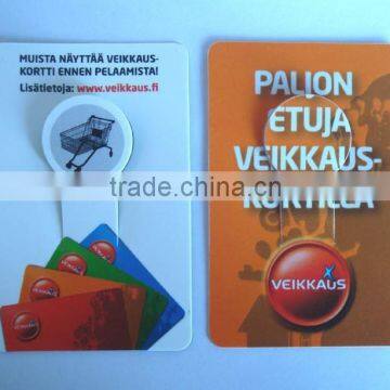 High Quality PP Coin card supermarket shopping card