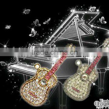 Promotional Gift Jewellery Guitar Shape USB Flash Drive