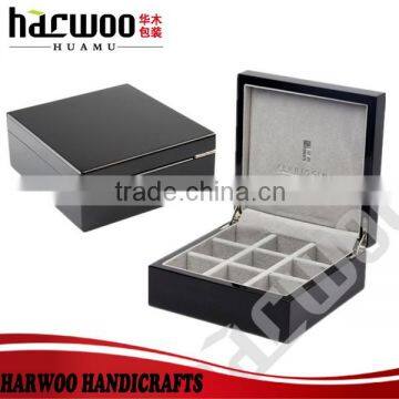 High quality wooden compartments tie display box