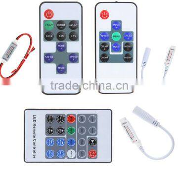 10Key Remote Control color light Adjustable DC5~24V LED Wireless RGB Controller Dimmer RF Controll for LED Strips