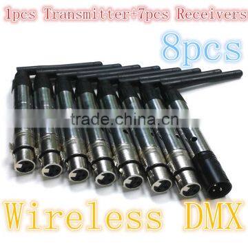 8pcs DM Receiver And Wireless DM Transmitter LED LightingDM Wireless Control bo DM512 Wireless