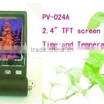 digital photo frame with clock,the innovational product(Our private mould)