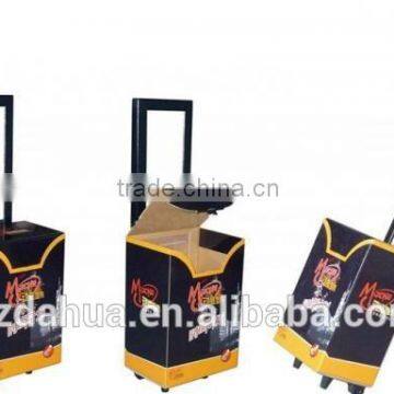 cardboard trolly boxes, Custom Exhibition Cardboard Display Trolley Box For Advertising